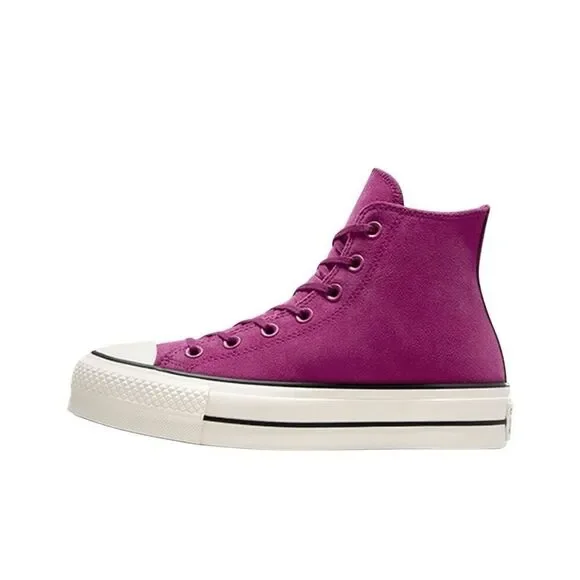 NEW Womens Converse Chuck Taylor All Star Hi Lift Platform Violet A11143C Size 7 - Picture 2 of 7